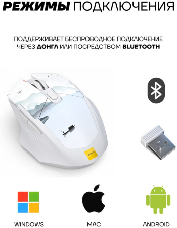 Мышь Ultra-S ULTMICE10-M100-Combo1 белый
