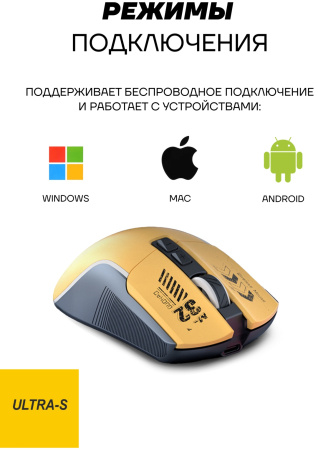 Мышь Ultra-S ULTMICE05 желтый