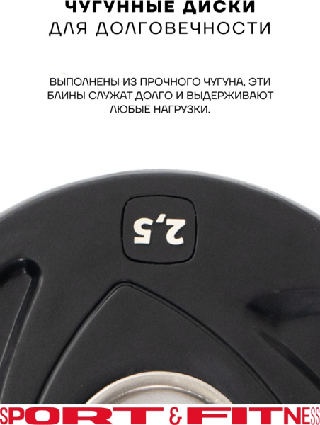 Диск Sport&Fitness SFBRD0011-2.5 2.5 кг