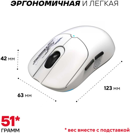 Мышь Ultra-S ULTMICE10-GWH108-2 белый