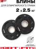 Диск Sport&Fitness SFBRD0011-2.5x2 5 кг