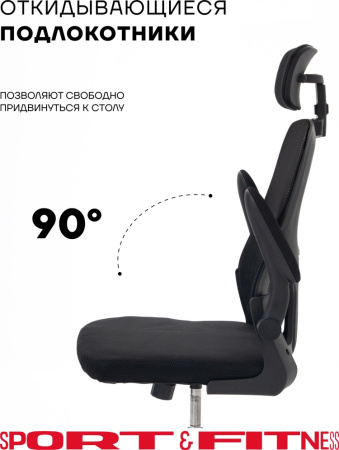 Офисное кресло Sport&Fitness SFBRCS20BCombo1, черный