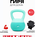 Гиря Sport&Fitness SFBRKB002 цельнолитая 5 кг