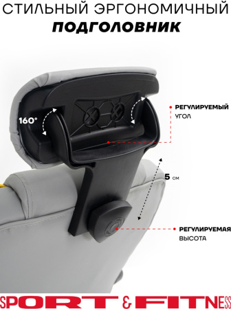 Игровое кресло Sport&Fitness SF-GC19FR, серый