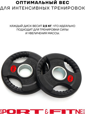 Диск Sport&Fitness SFBRD006-2.5x2 5 кг
