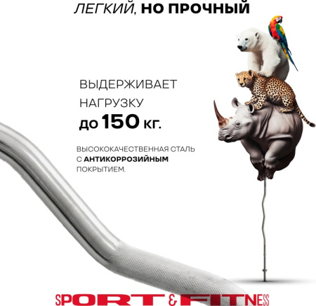 Штанга разборная Sport&Fitness SFBbFiZ15 150 см