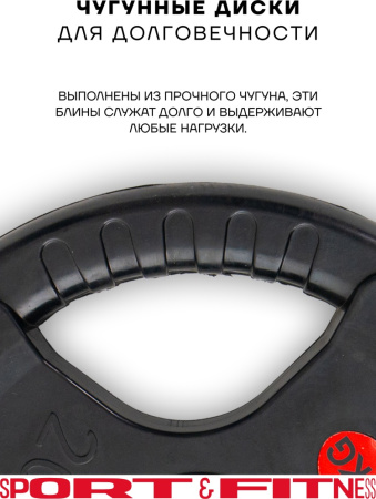 Диск Sport&Fitness SFBRD002-20x2 40 кг