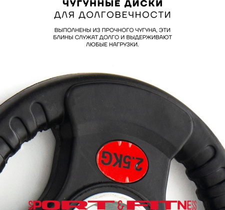 Диск Sport&Fitness SFBRD0012-2 2.5 кг