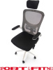 Офисное кресло Sport&Fitness SFBRCS20W, белый, серый