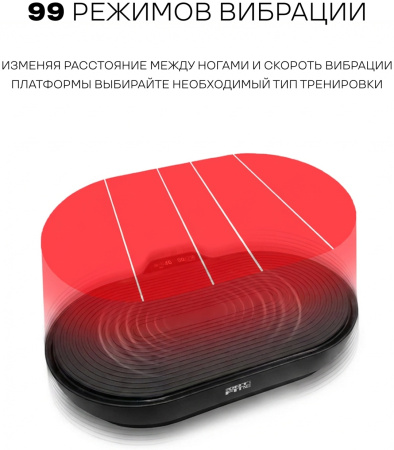 Виброплатформа Sport&Fitness горизонтальная VP011 черная
