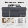 Хлопок и лён Тканевый диван синий