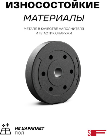 Набор гантелей Sport&Fitness разборная 15 кг