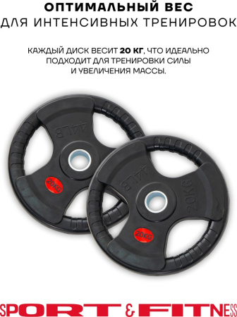 Диск Sport&Fitness SFBRD002-20x2 40 кг