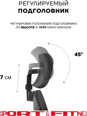 Офисное кресло Sport&Fitness SFBRCS20BCombo1, черный
