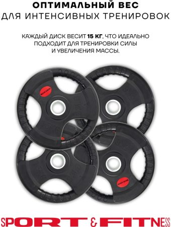 Диск Sport&Fitness SFBRD0012-4 15 кг