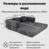 Хлопок и лён Тканевый диван синий