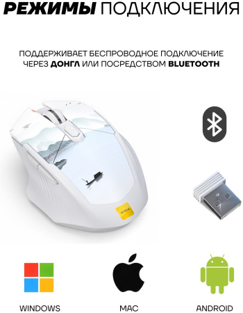 Мышь Ultra-S ULTMICE10-M100 белый