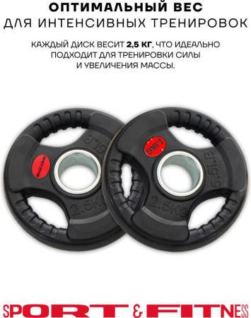 Диск Sport&Fitness SFBRD0012-2 2.5 кг