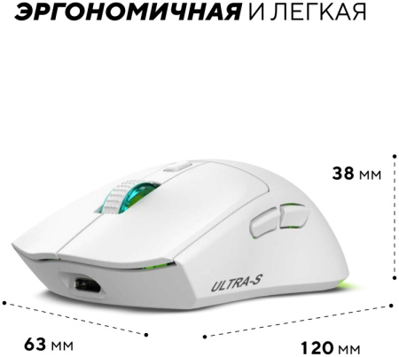Мышь Ultra-S ULTMICE11-WD139-1-Combo1 белый
