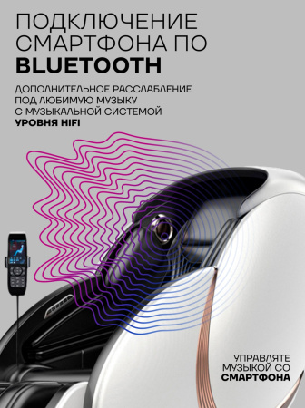 Массажное кресло Sport&Fitness SF-MC04-White до 150 кг 20 программ