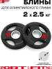 Диск Sport&Fitness SFBRD006-2.5x2 5 кг