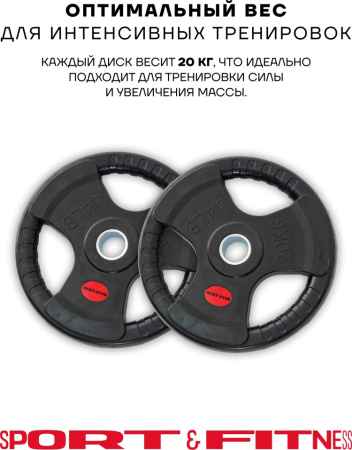 Диск Sport&Fitness SFBRD0012-2 20 кг