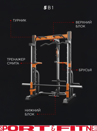 Силовой тренажер Силовой комплекс Sport&Fitness SF-KT-001