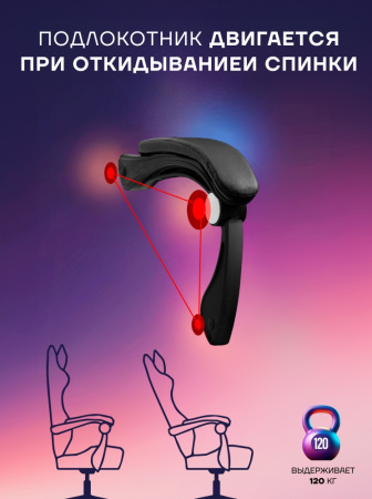 Игровое кресло Sport&Fitness SFBRGC14Combo3, черный