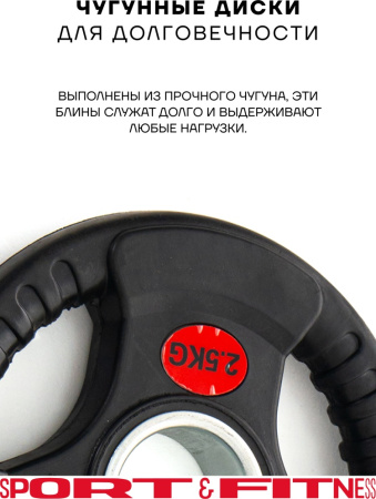 Диск Sport&Fitness SFBRD006-2.5 2.5 кг