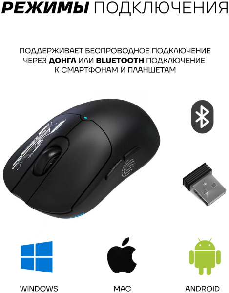 Мышь Ultra-S ULTMICE10-GWH108-2 черный